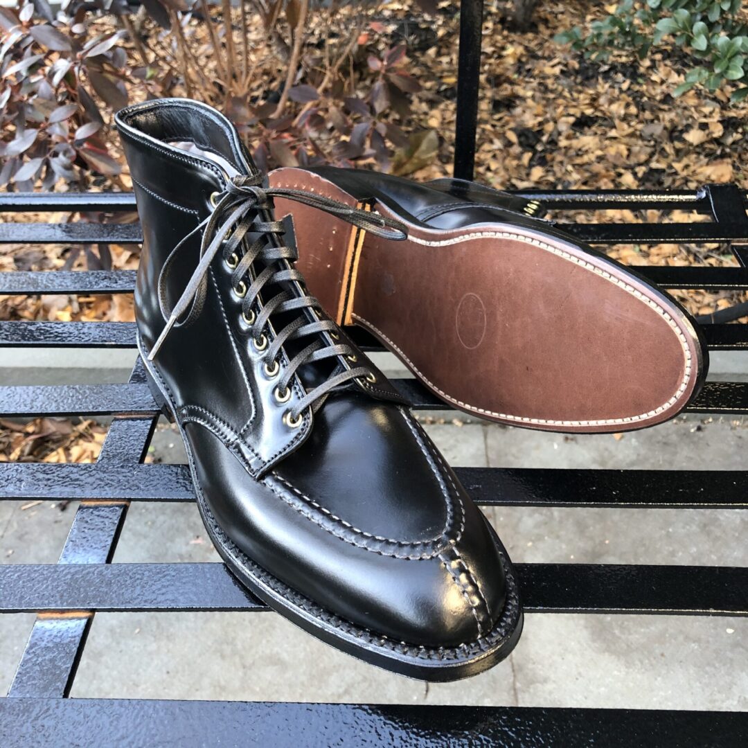 Hampton Last
Price $940.00
Black Shell Cordovan
Double Water Lock Leather Sole